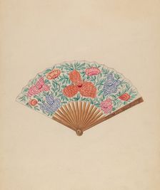 Fan, c. 1936. Creator: Vincent Burzy