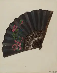 Fan, c. 1937. Creator: Ann Gene Buckley