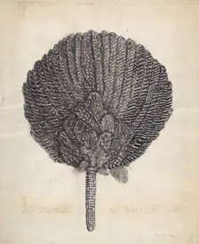 Fan, c. 1938. Creator: Edna C. Rex