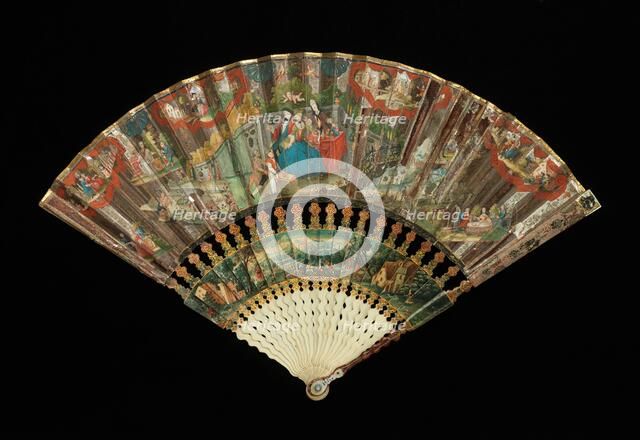Fan, ca. 1730. Creator: Unknown.
