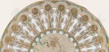Fan Design with Cats and Sunflowers, ca. 1885-90. Creator: Henri-Charles Guerard
