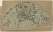 Fan Design [recto], probably 1906. Creator: Lovis Corinth
