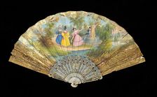 Fan, European, 1830-50. Creator: Unknown