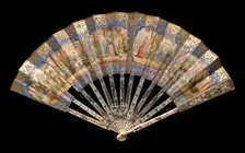 Fan, European, 1840-59. Creator: Eugene Andre Champollion