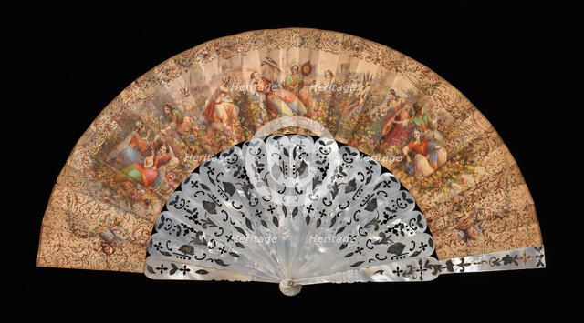 Fan, European, 1850-70. Creator: Unknown.
