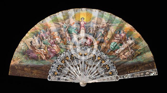 Fan, European, 1855-65. Creator: Unknown.