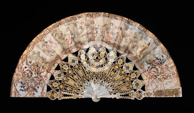 Fan, European, 1855-65. Creator: Unknown.