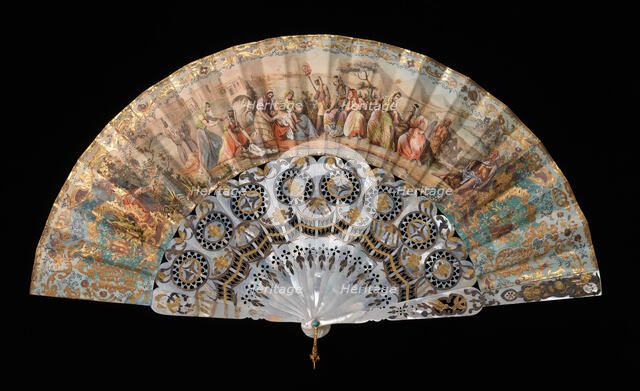 Fan, European, 1855-65. Creator: Unknown.