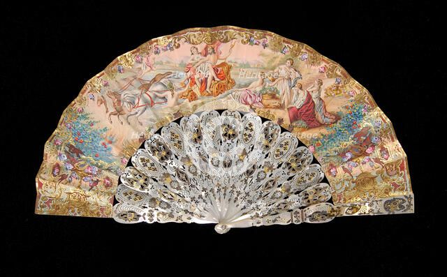 Fan, European, 1855-65. Creator: Unknown.