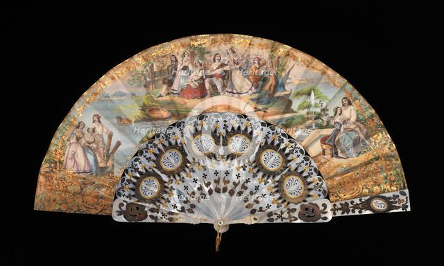 Fan, European, 1855-65. Creator: Unknown.