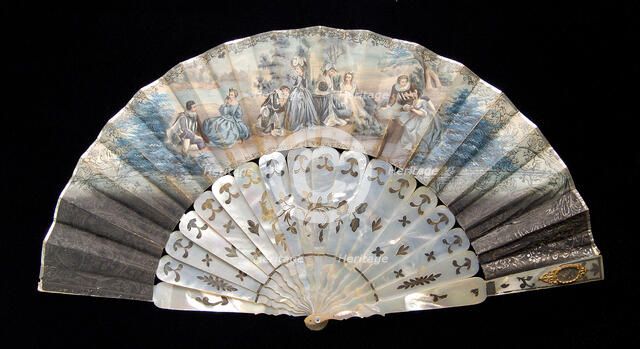 Fan, European, 1855-65. Creator: Unknown.