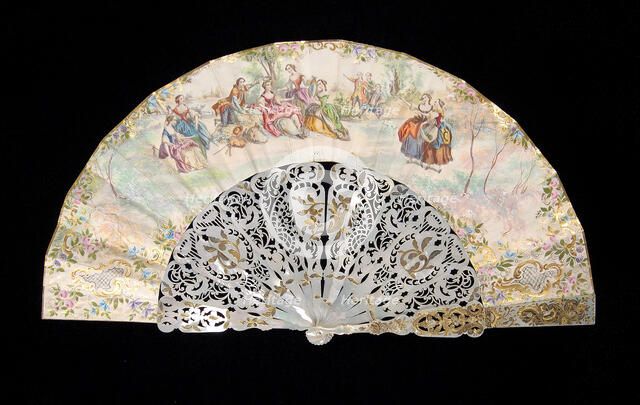 Fan, European, 1855-65. Creator: Unknown.