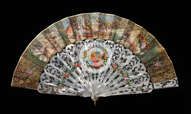 Fan, European, 1855-65. Creator: Unknown.