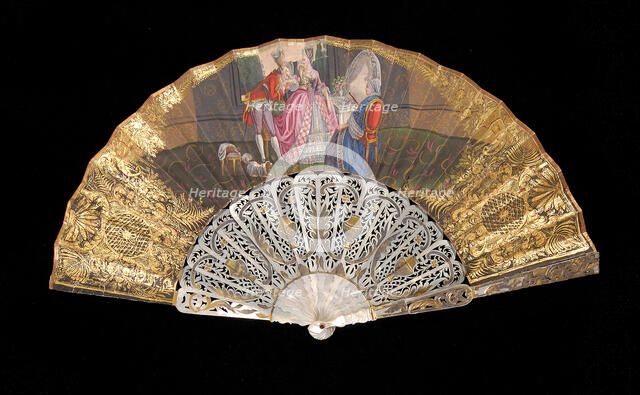 Fan, European, 1855-65. Creator: Unknown.