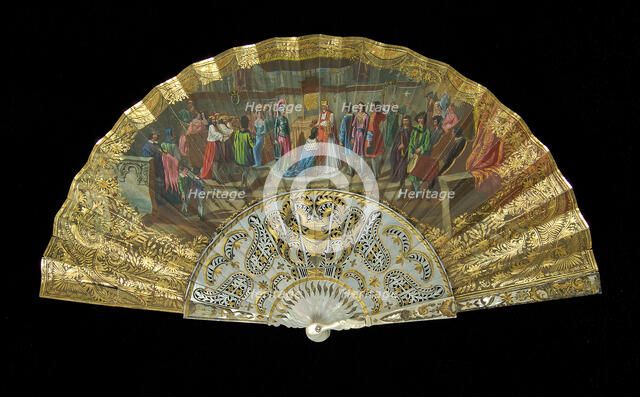 Fan, European, 1855-65. Creator: Unknown.