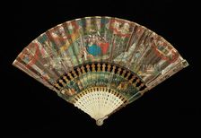 Fan, European, ca. 1730. Creator: Unknown