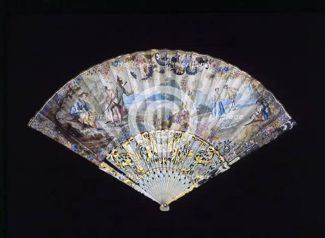 Fan, France, 18th century. Creator: Unknown.