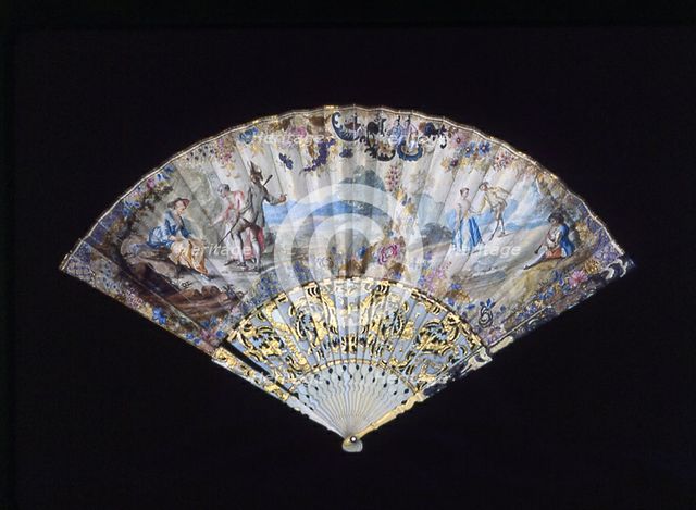 Fan, France, 18th century. Creator: Unknown.