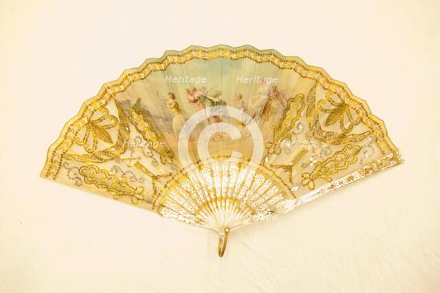 Fan, France, c.1880. Creator: Unknown.