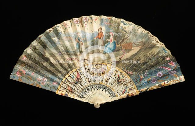 Fan, French, 1715-25. Creator: Unknown.