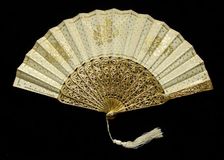 Fan, French, 1860-69. Creator: Unknown
