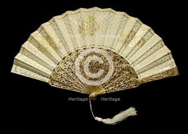 Fan, French, 1860-69. Creator: Unknown.