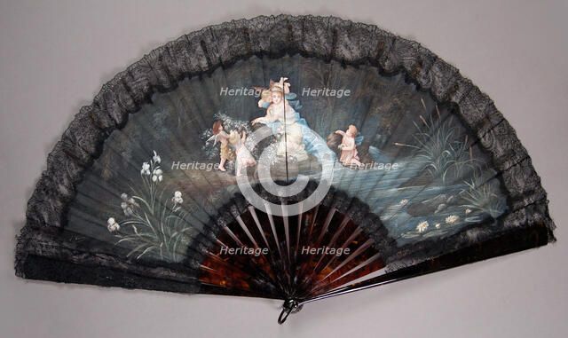 Fan, French, 1880-89. Creator: Unknown.