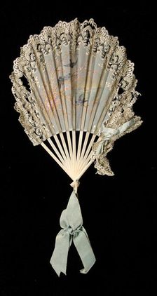 Fan, French, 1880-89. Creator: Unknown