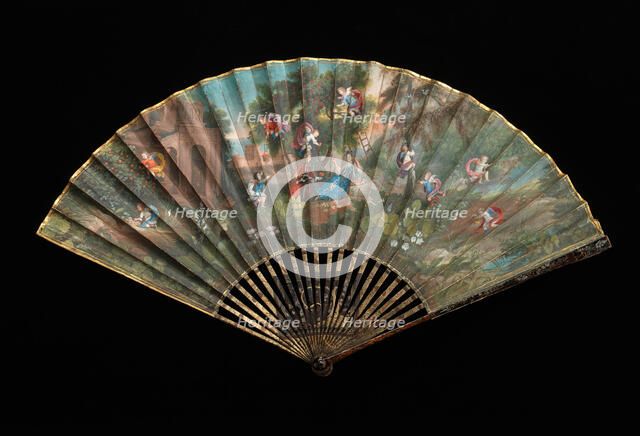 Fan, French, first quarter 18th century. Creator: Unknown.