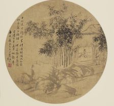 Fan painting - Landscape, 19th century, (1801-1900)