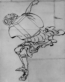 Fan Peddler, 18th-19th century. Creator: School of Katsushika Hokusai