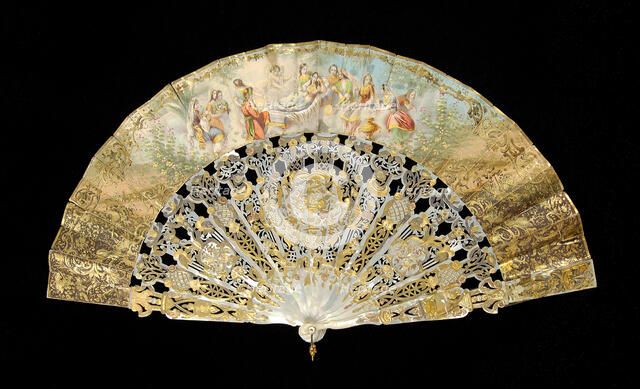 Fan, possibly Italian, 1860-69. Creator: Unknown.