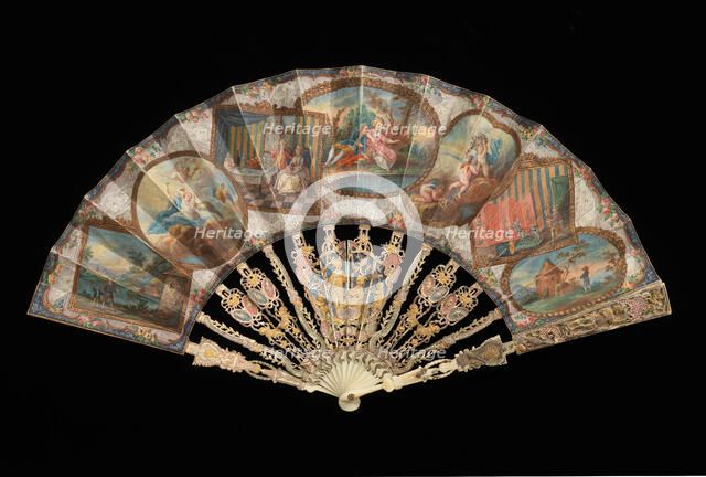 Fan, probably French, 1745-55. Creator: Unknown.