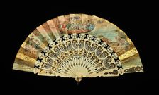 Fan, probably French, 1860-70. Creator: Unknown