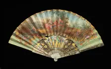Fan, probably French, 1870-90. Creator: Unknown