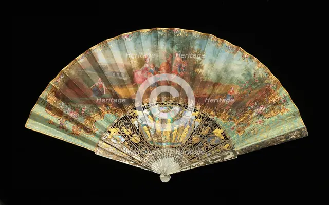 Fan, probably French, 1870-90. Creator: Unknown.