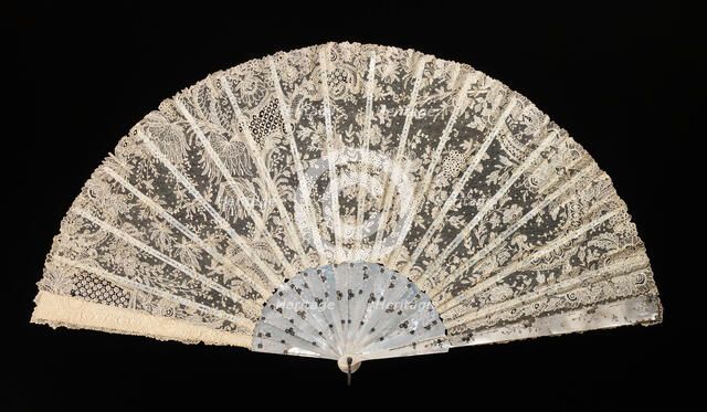 Fan, probably French, 1885-95. Creator: Unknown.