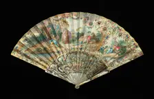 Fan, probably French, third quarter 18th century. Creator: Unknown