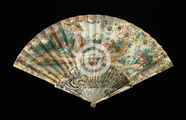 Fan, probably French, third quarter 18th century. Creator: Unknown.