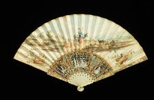 Fan, probably Scottish, second quarter 18th century. Creator: Unknown