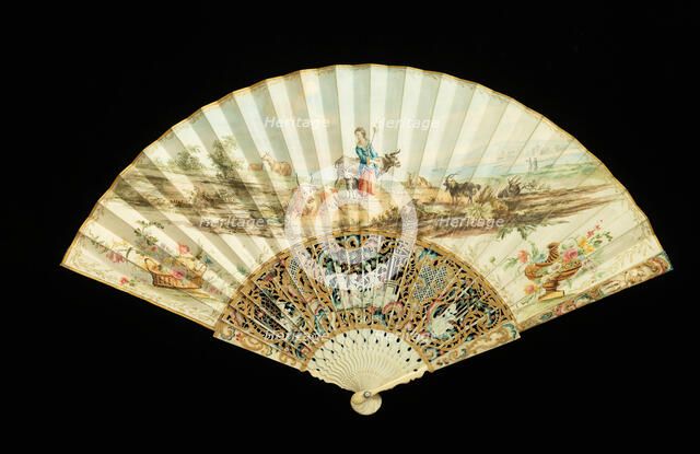 Fan, probably Scottish, second quarter 18th century. Creator: Unknown.