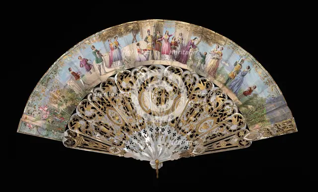 Fan, probably Spanish, 1855-65. Creator: Unknown.