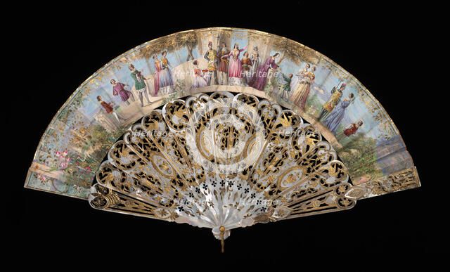 Fan, probably Spanish, 1855-65. Creator: Unknown.