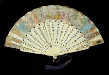 Fan, probably Spanish, 1860-69. Creator: Unknown