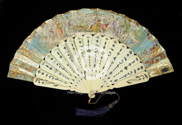 Fan, probably Spanish, 1860-69. Creator: Unknown.
