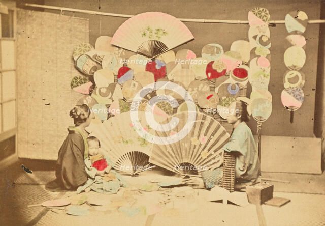 Fan Shop, 1897. Creator: Ogawa Kazumasa.