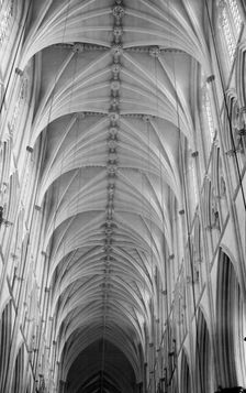 Fan vaulting in Westminster Abbey, London, 1945-1980. Artist: Eric de Maré