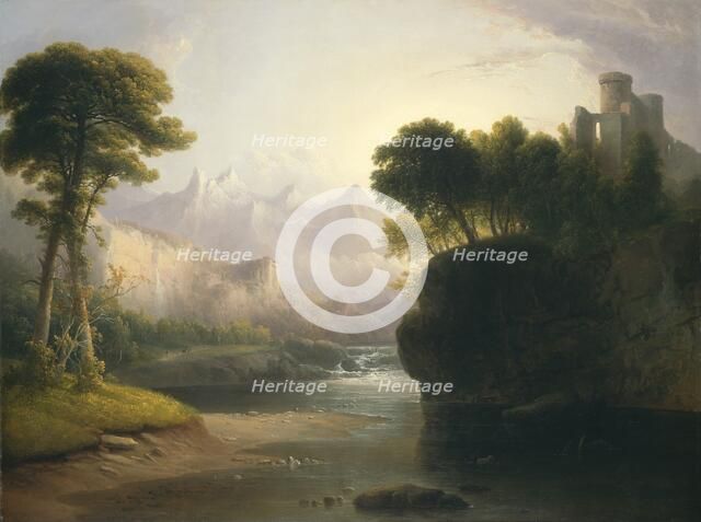 Fanciful Landscape, 1834. Creator: Thomas Doughty.