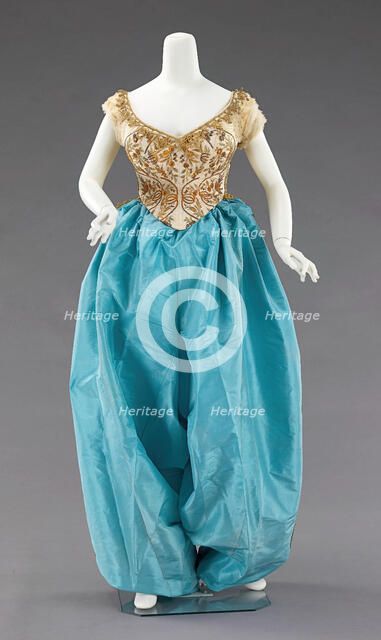 Fancy dress costume, French, ca. 1870. Creators: House of Worth, Charles Frederick Worth.