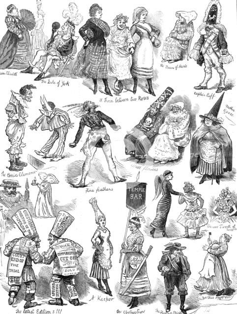 Fancy Dress Ball at the Brookwood Surrey Lunatic Asylum, 1881. Creator: Unknown.